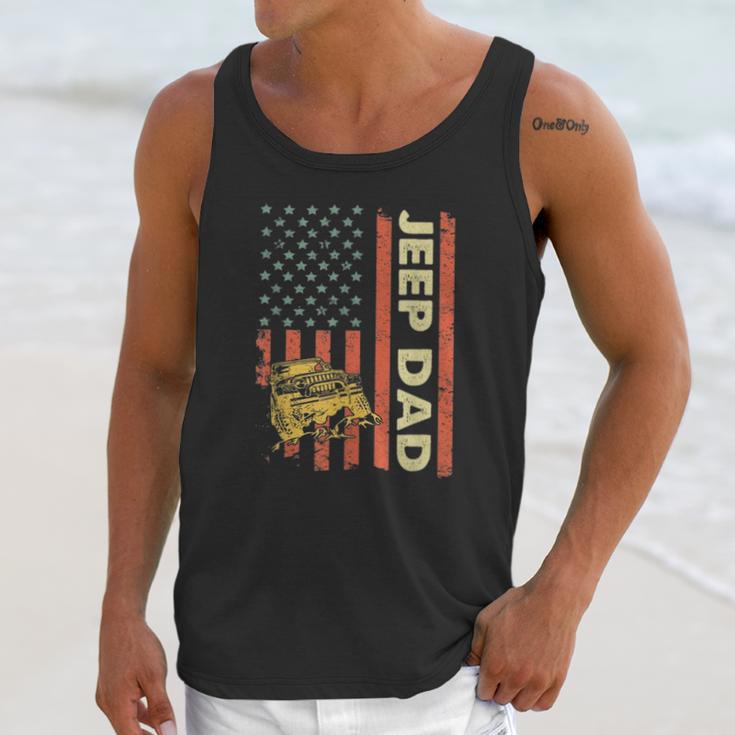 Jeep Dad American Flag Fars Day 4Th Of July Men Tank Top