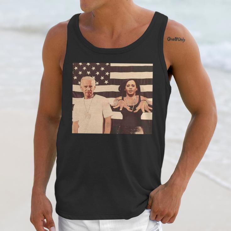 Joe Biden And Kamala Harris Make Shup Outkast Stankonia America Flag Shirt Mf Men Tank Top