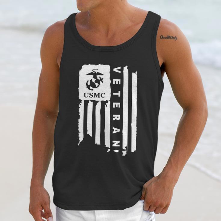 Marine Corps Usmc Veteran Us Flag Graphic Design Printed Casual Daily Basic Men Tank Top