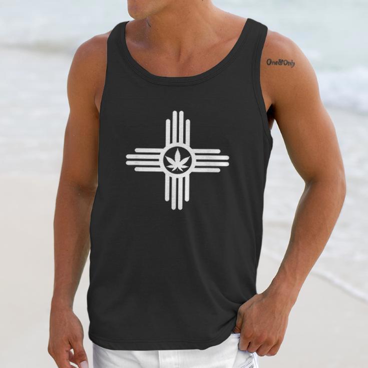 New Mexico Flag Sun Pot Leaf Men Tank Top