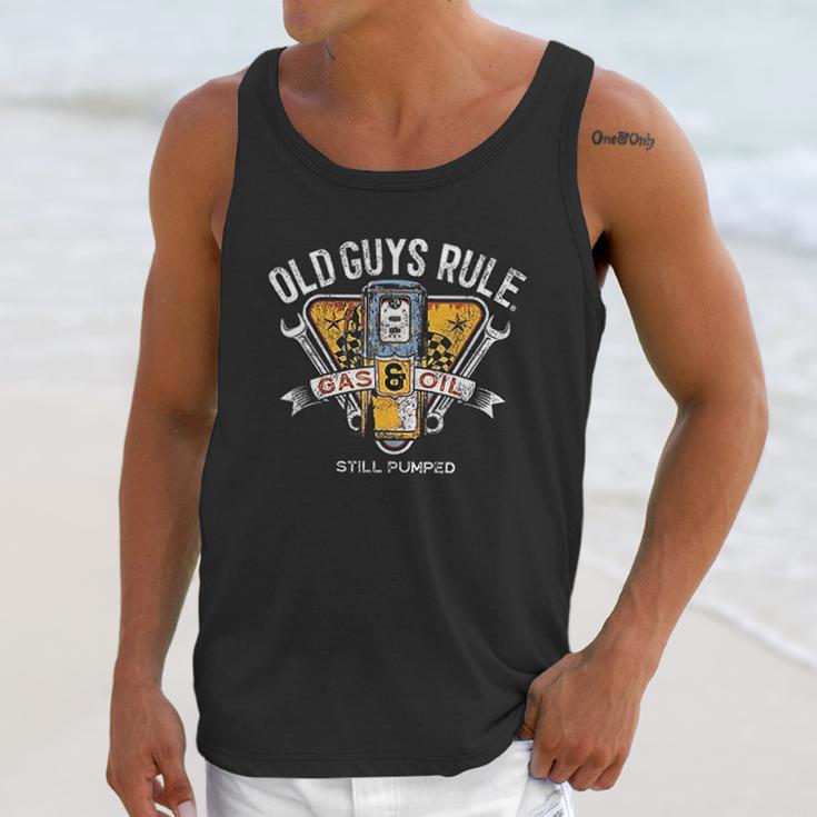 Old Guys Rule For Men Vintage Gas Pump Men Tank Top