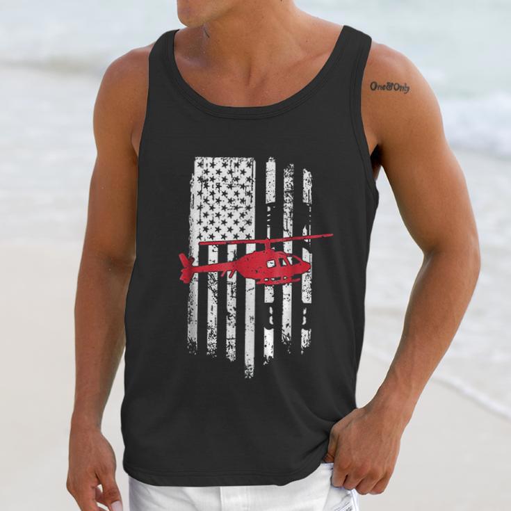 Patriotic Helicopter Flag Helicopter Pilot Gifts Men Tank Top