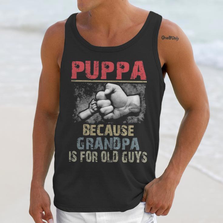 Puppa Because Grandpa Old Guys Men Tank Top