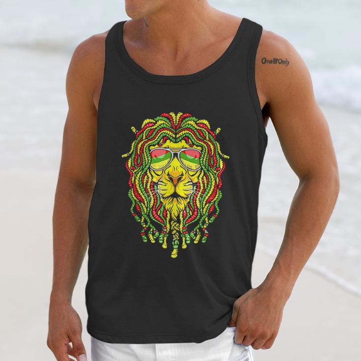 Rastafari Lion Dreadlock Jamaican Flag Reggae Music Rasta Men Tank Top