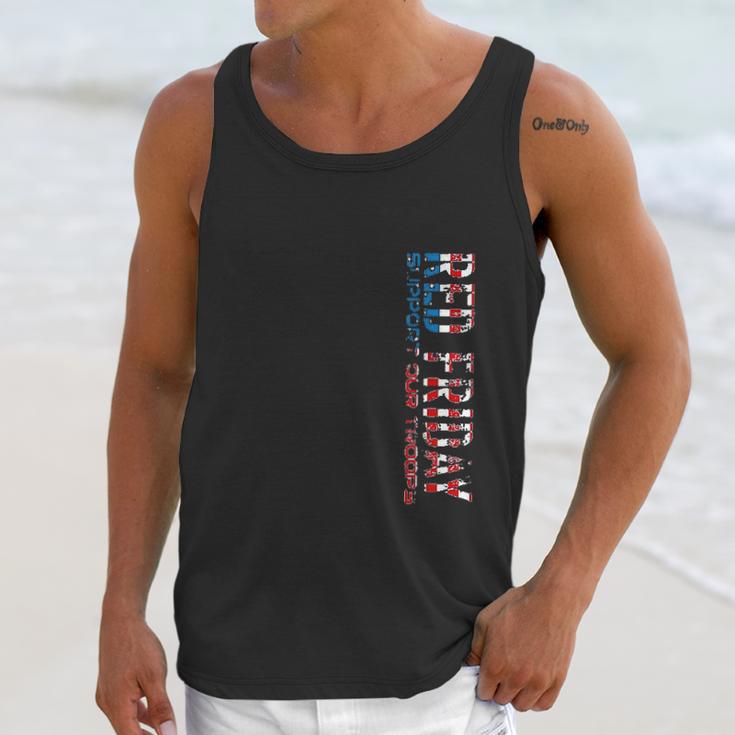 Red Friday Support Our Troops For Veterans Men Tank Top