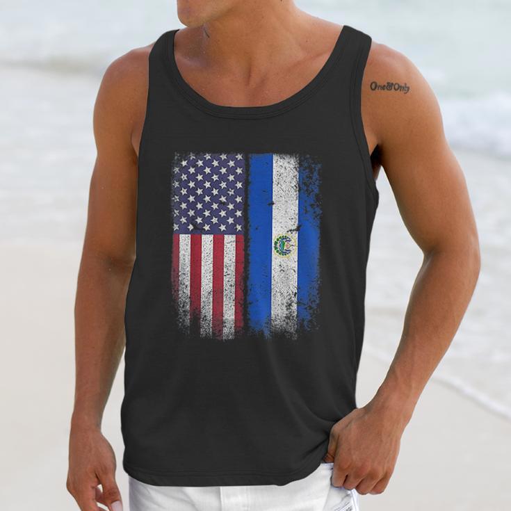 Salvadoran American Flag El Salvador Salvadorean Salvadorian Men Tank Top