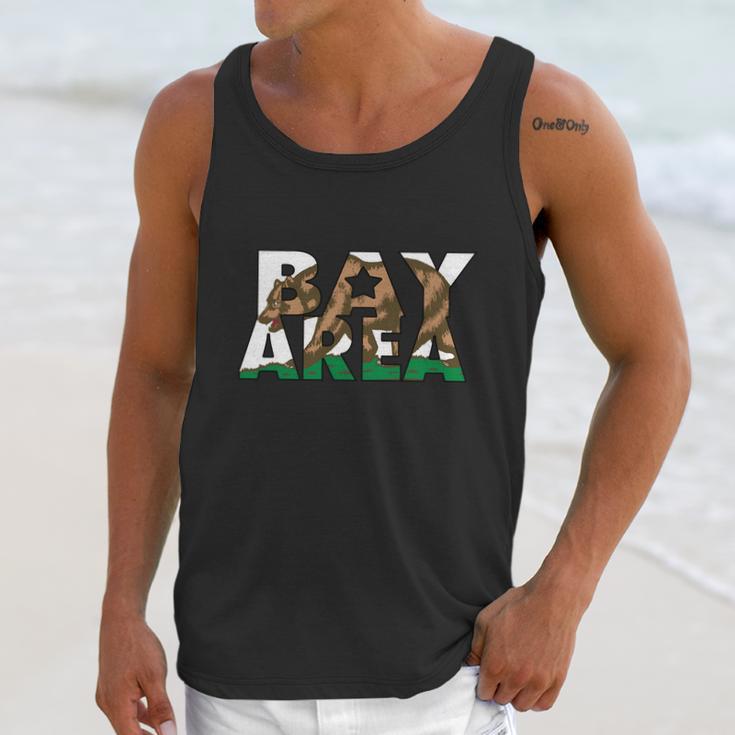 San Francisco Bay Area California Flag Bear Men Tank Top