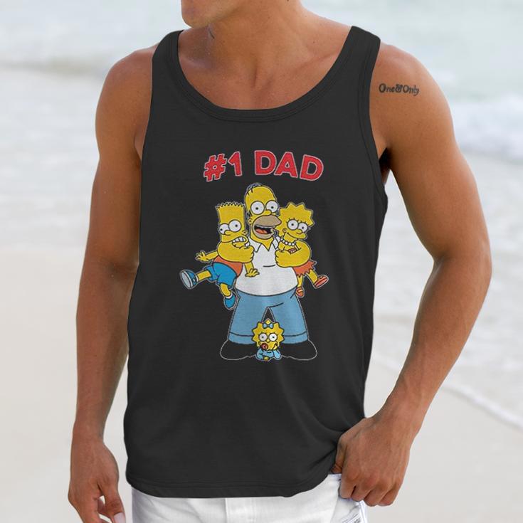 The Simpsons Cuddle Number One Dad Men Tank Top