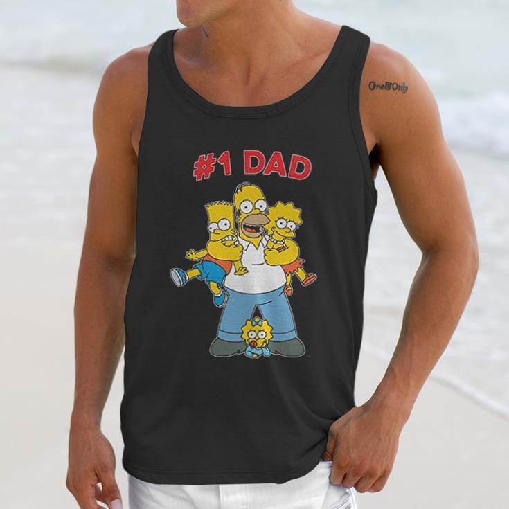 The Simpsons Cuddle Number One Dad Mens Men Tank Top