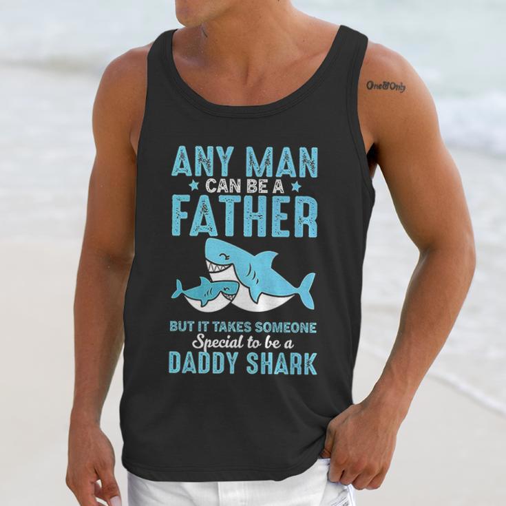 Special To Be A Daddy Shark Gift For Dad Papa Men Tank Top