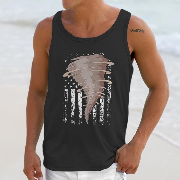 Storm Hunter American Flag Storm Chaser Tornado Gift Men Tank Top