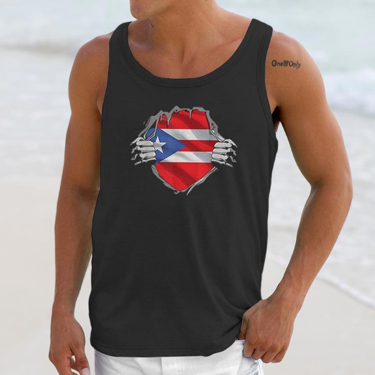 Super Puerto Rican Heritage Puerto Rico Roots Flag Gift Men Tank Top