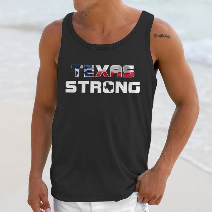 Texas Strong State Flag Logo Men Tank Top