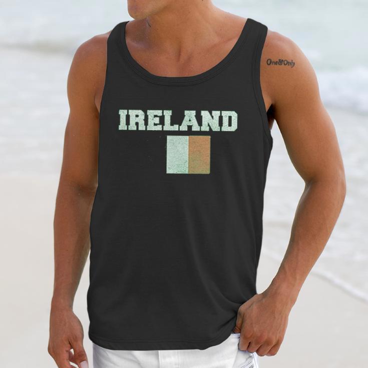 Trunk Candy Distressed St Patricks Day Ireland Flag Men Tank Top