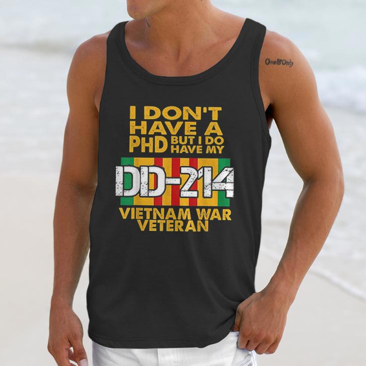 Vietnam Veteran Vietnam Veteran No Phd But Dd214 Men Tank Top