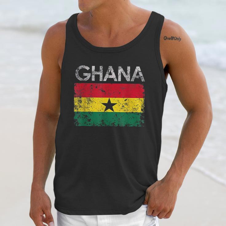 Vintage Ghana Ghanaian Flag Pride Men Tank Top