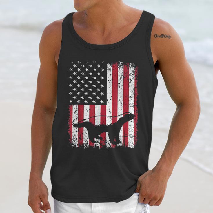 Vintage Honey Badger American Flag Animals Lover Men Tank Top