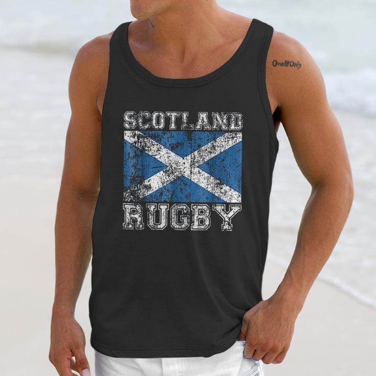 Vintage Style Saltire Scottish Flag Men Tank Top