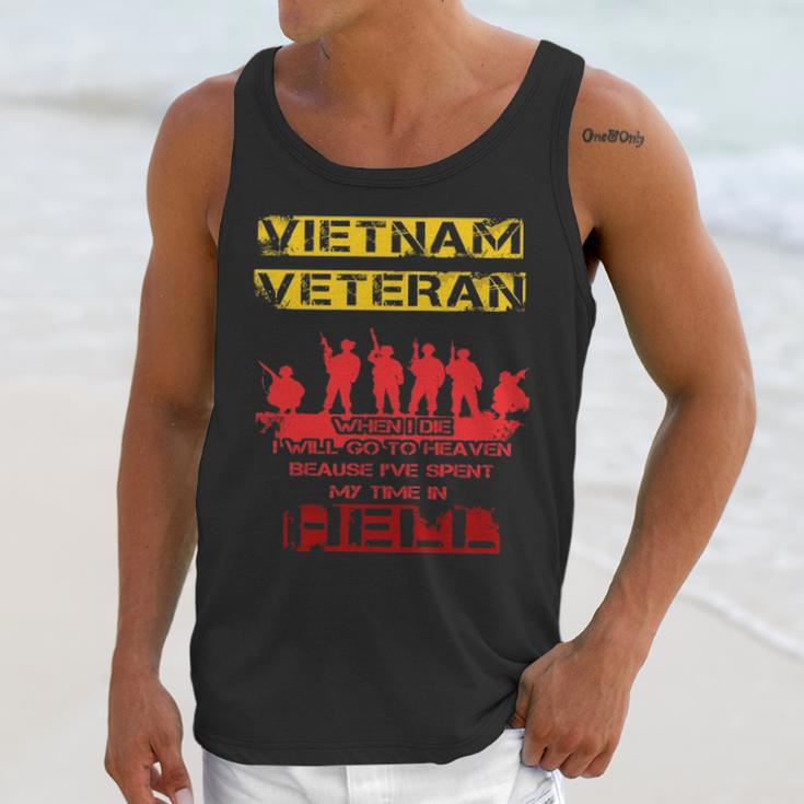 When I Die I Will Go To Heaven Vietnam Veteran Men Tank Top