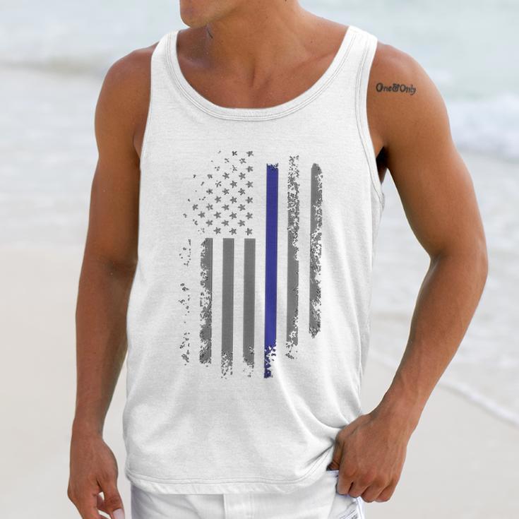 Back The Blue Usa Flag Police Lives Matter Men Tank Top