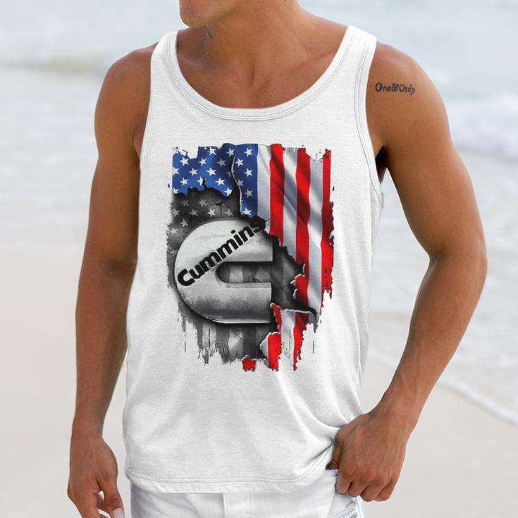 Cummins Engine Diesel American Flag Pariots Men Shir Men Tank Top