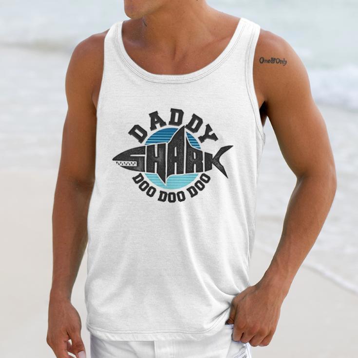 Daddy Shark Graphic Dad Birthday Gifts Men Tank Top