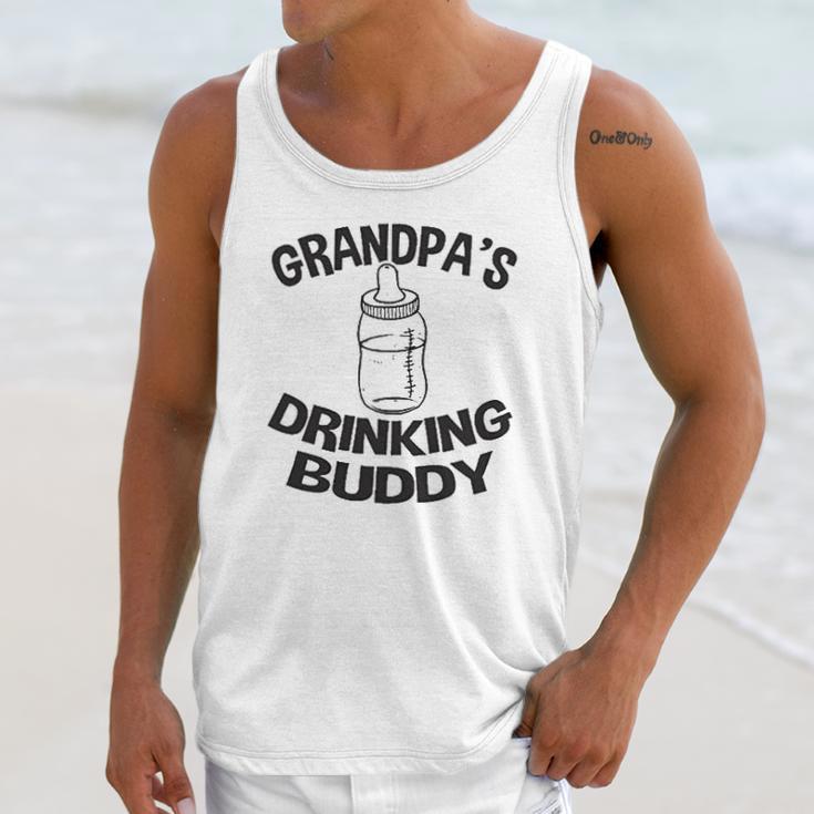 Grandpa Drinking Buddy Baby One Piece Men Tank Top