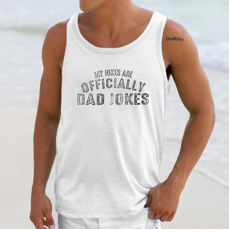 My Jokes Are Officially Dad Jokes Men Funny Dad Men Tank Top