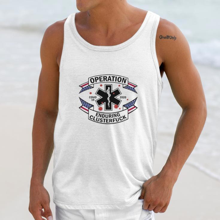 Operation Diseaes 2020 Enduring Clusterfuck American Flag Men Tank Top