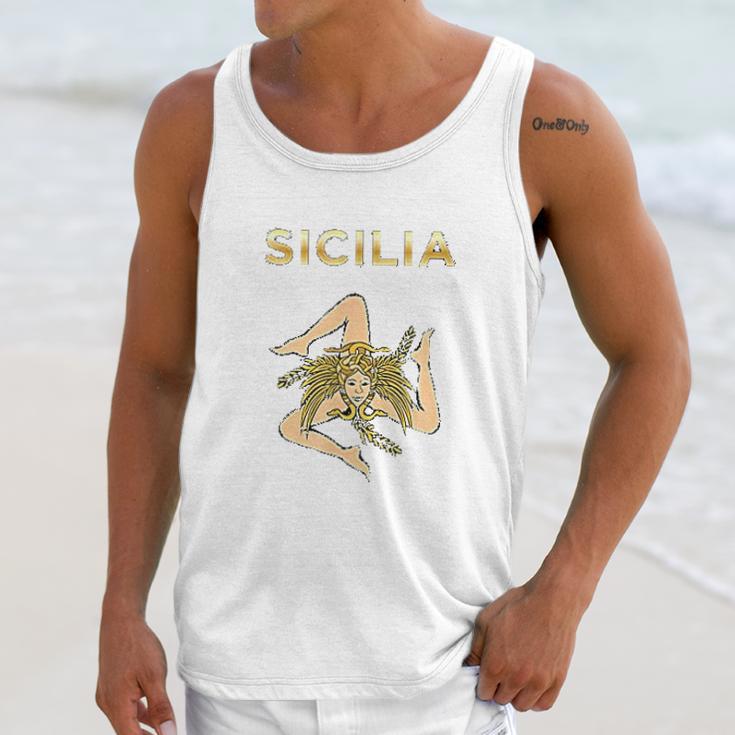 Sicilian Pride Sicilian Flag Trinacria Men Tank Top