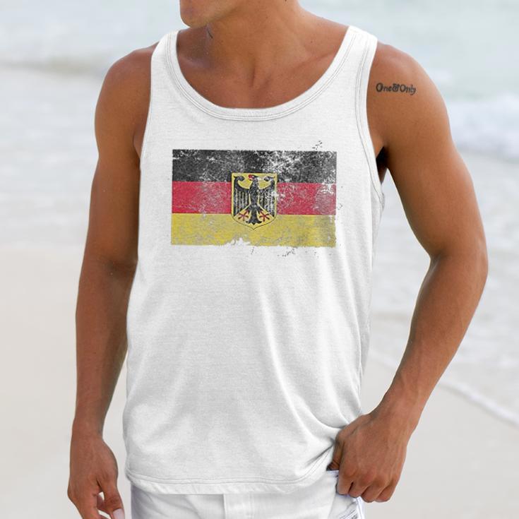 Trunk Candy Distressed Germany Flag Modern Fit Men Tank Top