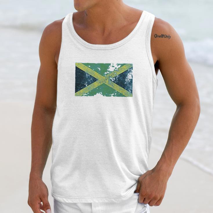 Trunk Candy Distressed Jamaica Flag Modern Fit Men Tank Top