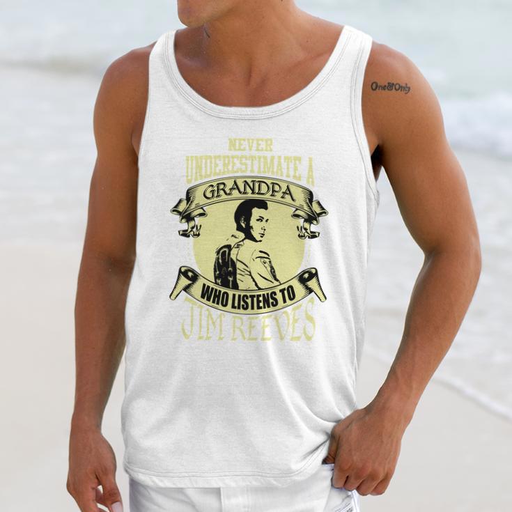 Never Underestimate A Grandpa Who Listens To Jim Reeves Men Tank Top