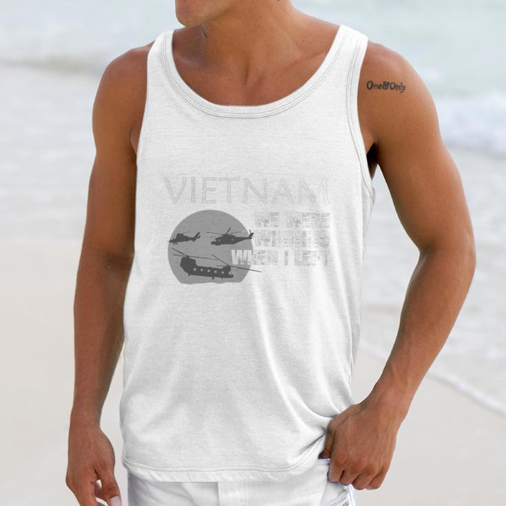 Vietnam We Were Winning When I Left Veteran Funny Gift Men Tank Top