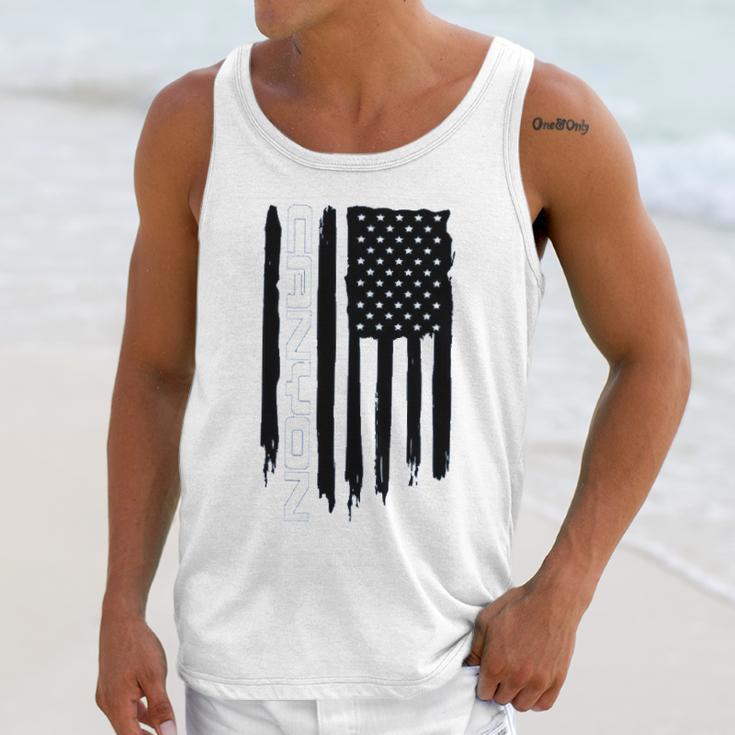 Wheel Spin Addict Canyon Truck American Flag Men Tank Top