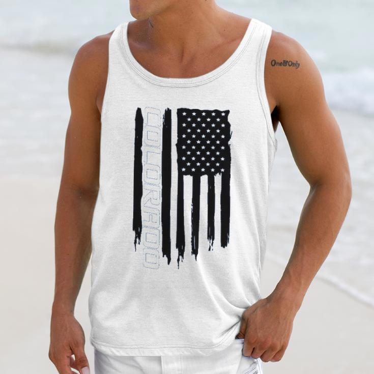 Wheel Spin Addict Colorado Truck American Flag Men Tank Top