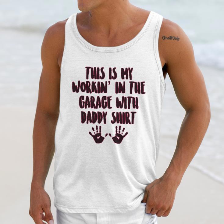 This Is My Working In The Garage With Daddy Baby One Piece Men Tank Top