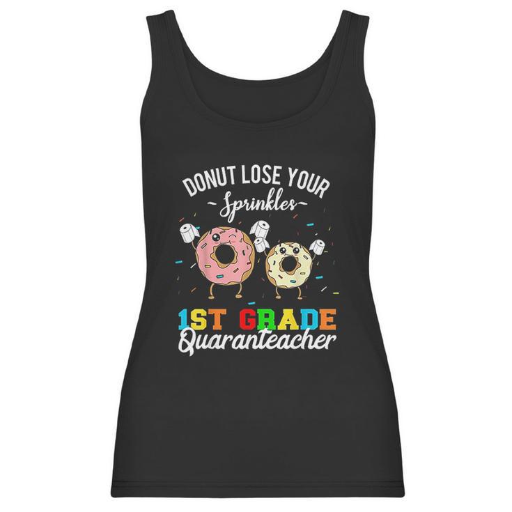 1St Grade Quaranteacher Teacher Social Distancing Women Tank Top