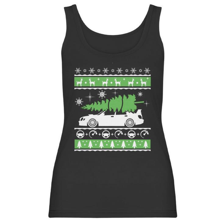 2X Low Toyota Corolla Ae92 Christmas Car Tree Ugly Sweater Women Tank Top