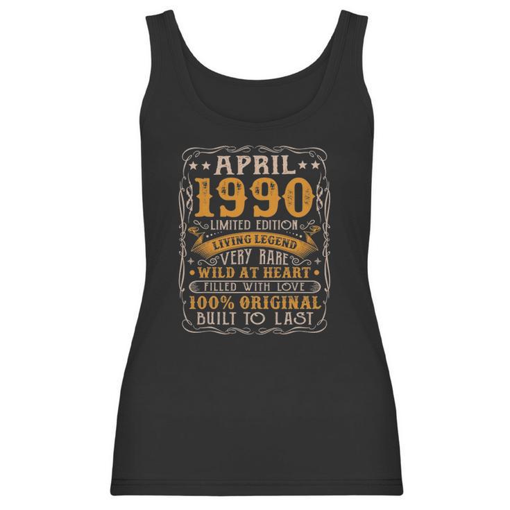 31St Birthday Decoration April 1990 Men Women 31 Years Old Women Tank Top