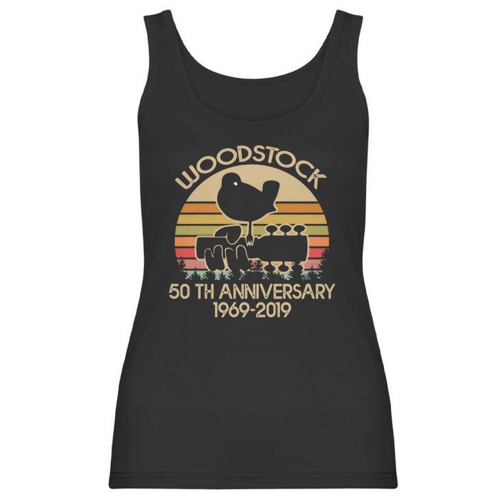 50Th Anniversary 1969-2019 Woodstock Music Vintage Women Tank Top