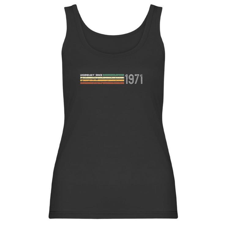 50Th Birthday 1971 Vintage Retro Throwback Gift Idea Women Tank Top