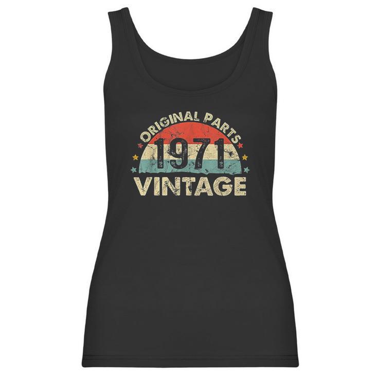 50Th Birthday Gift 1971 Vintage 50 Year Old Women Tank Top