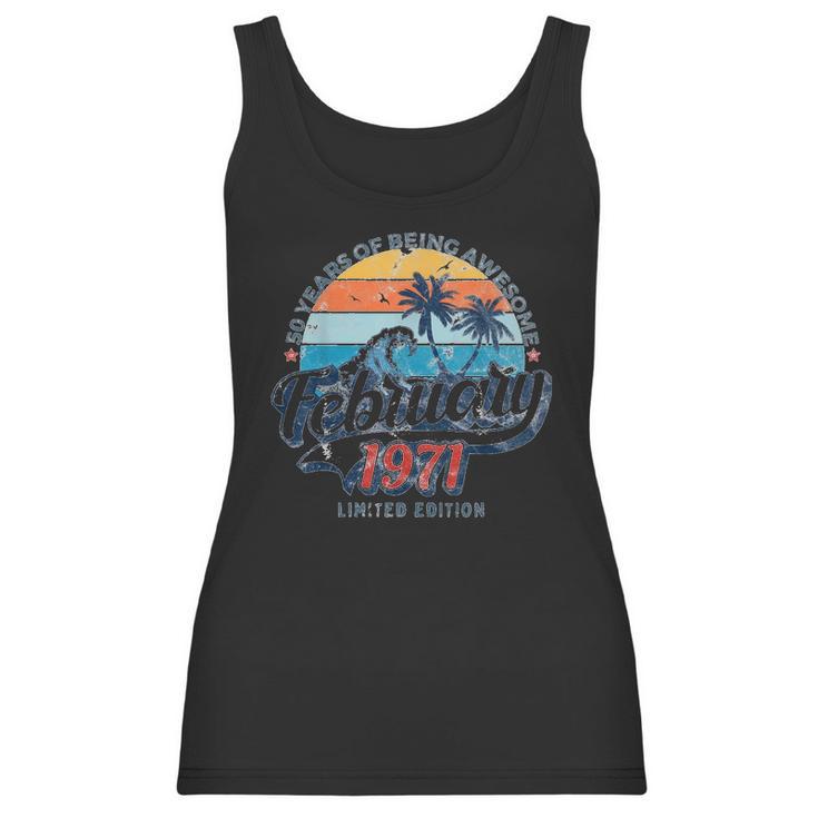 50Th Birthday Gifts Vintage 1971 50 Year Old Women Tank Top