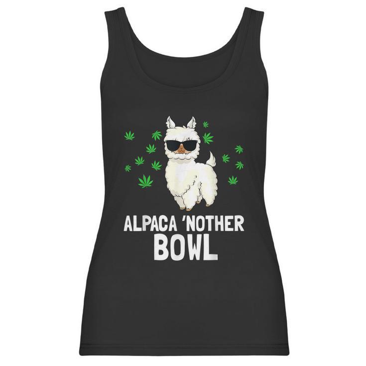 Alpaca Nother Bowl Funny Marijuana Cbd Weed Smoker Graphic Design Printed Casual Daily Basic Women Tank Top