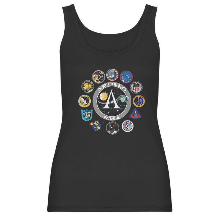 Apollo Missions Patch Badge Nasa Space Program Women Tank Top