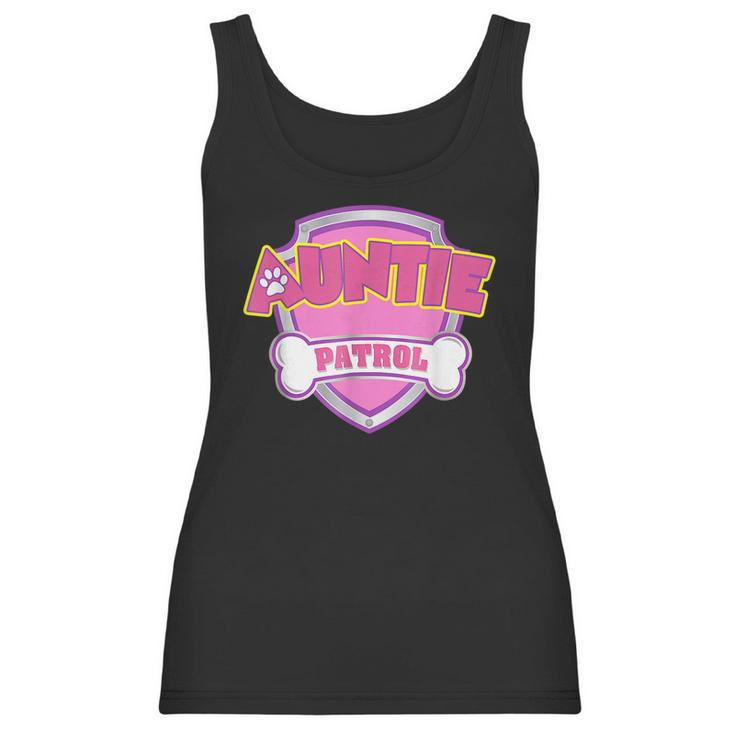 Auntie Patrol - Dog Mom Dad Funny Gift Birthday Party Women Tank Top