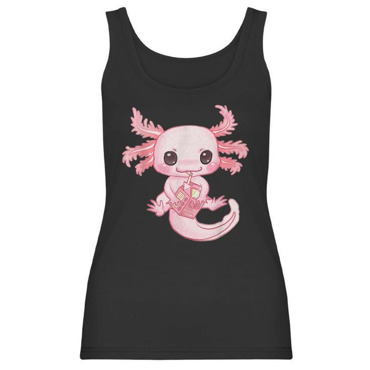 Axolotl Pastel Goth Strawberry Milk Shake Anime Aesthetic  Men Women T-Shirt Graphic Print Casual Unisex Tee Women Tank Top