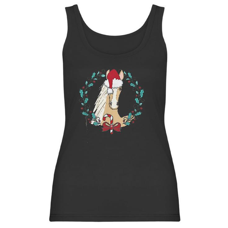 Beautiful Palomino Horse Christmas Women Tank Top