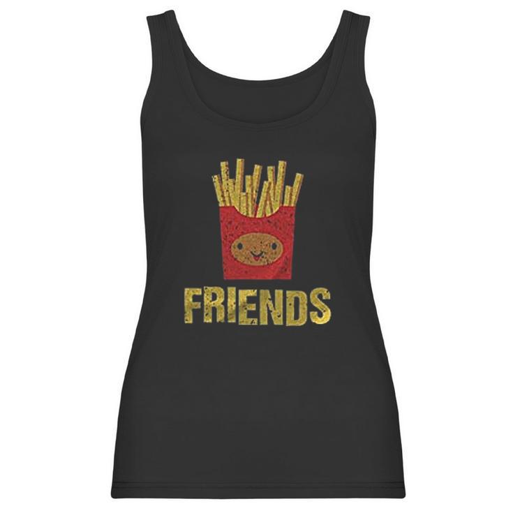 Best Friends Set Bff Set Burger Fries Junk Food Matching Women Women Tank Top